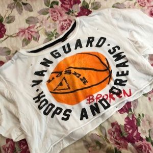 Vanguard Distressed Crop Tee